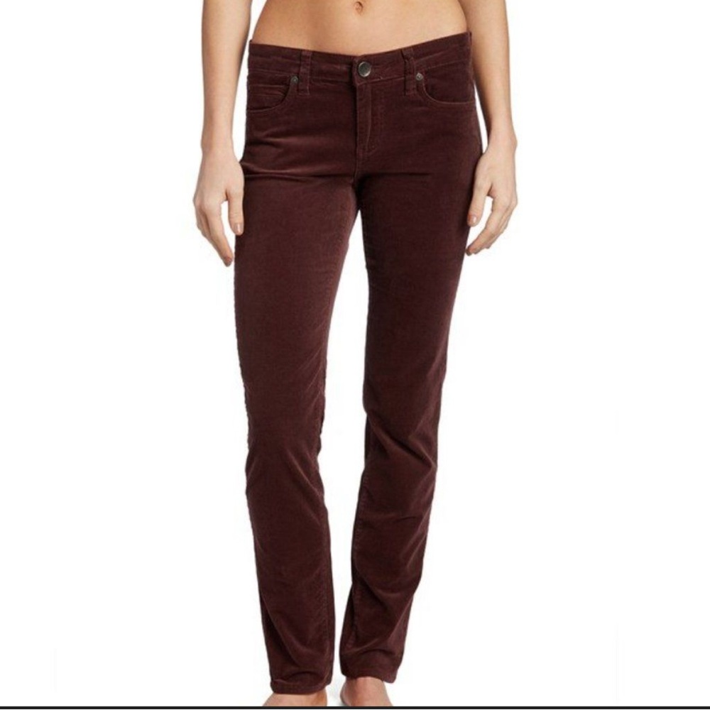 Kut from the Kloth Diane skinny Corduroy pants  - chocolate size 8